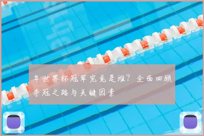 年世界杯冠军究竟是谁？全面回顾夺冠之路与关键因素